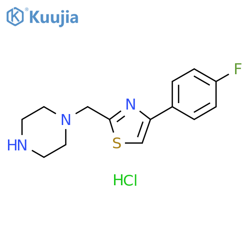 1-{4-(4-fluorophenyl)-1,3-thiazol-2-ylmethyl}piperazine dihydrochloride structure