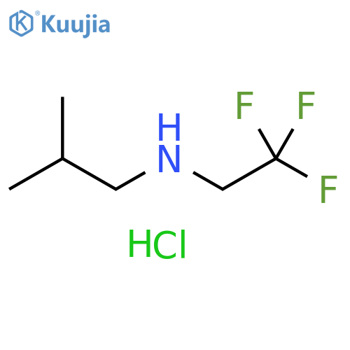 (2-methylpropyl)(2,2,2-trifluoroethyl)amine hydrochloride structure