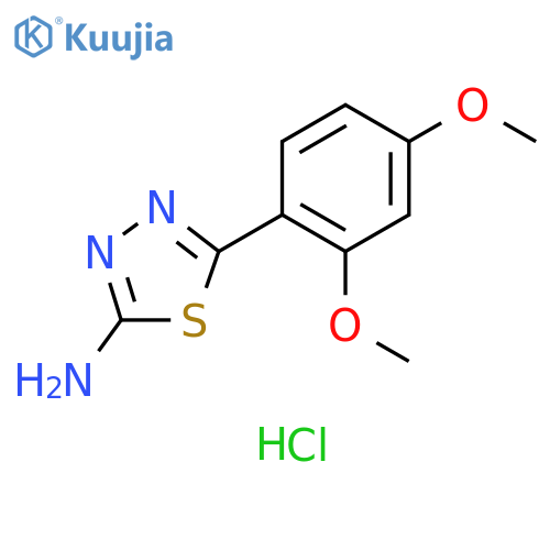 5-(2,4-Dimethoxyphenyl)-1,3,4-thiadiazol-2-ylamine Hydrochloride structure