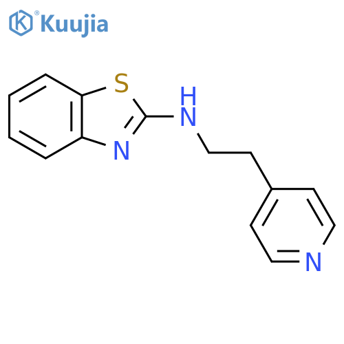 N-[2-(pyridin-4-yl)ethyl]-1,3-benzothiazol-2-amine structure