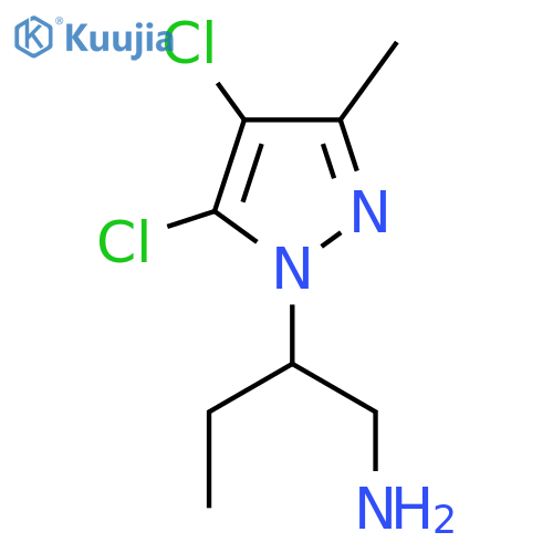 2-(4,5-Dichloro-3-methyl-1H-pyrazol-1-yl)butylamine structure