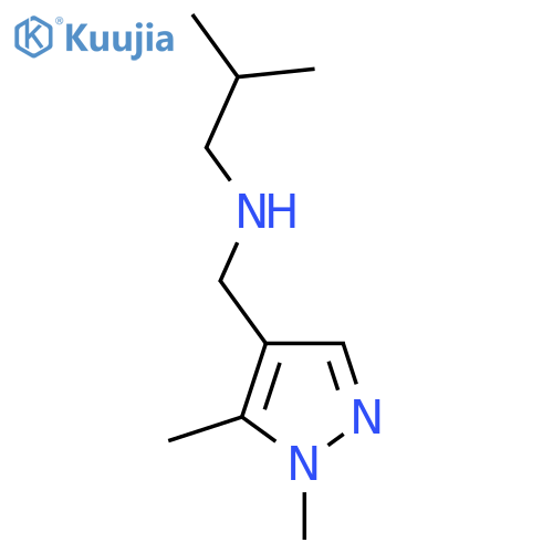 [(1,5-dimethyl-1H-pyrazol-4-yl)methyl](2-methylpropyl)amine structure