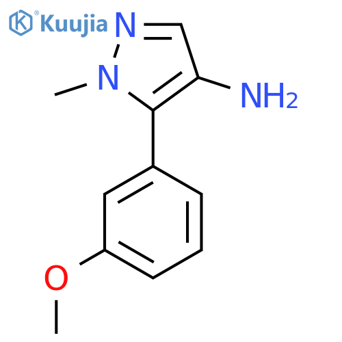 5-(3-methoxyphenyl)-1-methyl-1H-pyrazol-4-amine structure