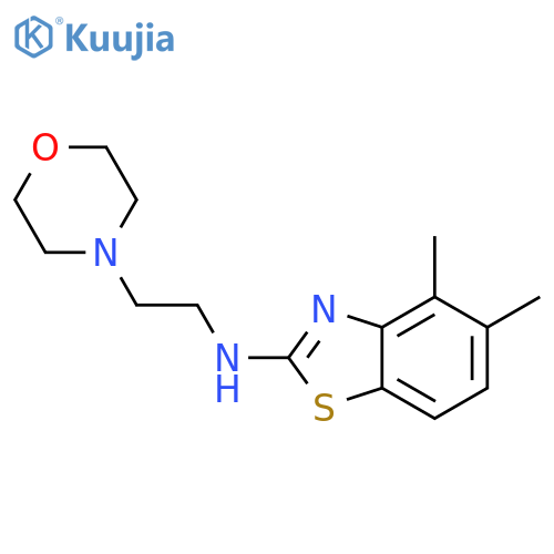 4,5-dimethyl-N-[2-(morpholin-4-yl)ethyl]-1,3-benzothiazol-2-amine structure