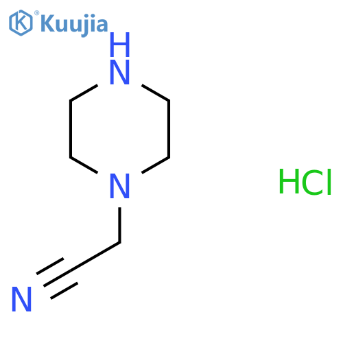 2-piperazin-1-ylacetonitrile;hydrochloride structure