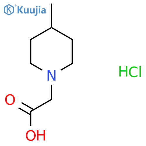 2-(4-methylpiperidin-1-yl)acetic acid hydrochloride structure