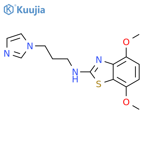 n-(3-(1h-imidazol-1-yl)propyl)-4,7-dimethoxybenzodthiazol-2-amine structure