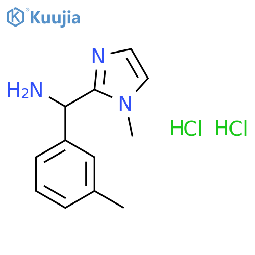 (1-Methyl-1H-imidazol-2-yl)(3-methylphenyl)methanamine Dihydrochloride structure