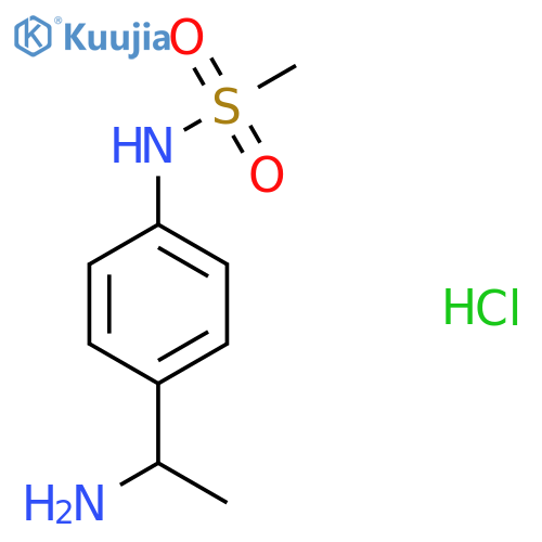 N-[4-(1-aminoethyl)phenyl]methanesulfonamide hydrochloride structure