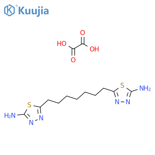 5-7-(5-Amino-1,3,4-thiadiazol-2-yl)heptyl-1,3,4-thiadiazol-2-ylamine Oxalate structure