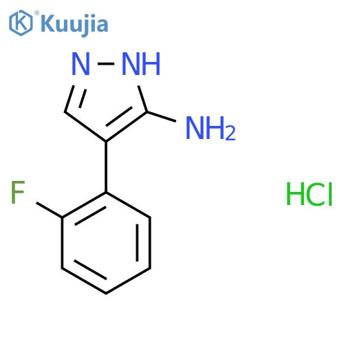 4-(2-Fluorophenyl)-1H-pyrazol-3-amine hydrochloride structure