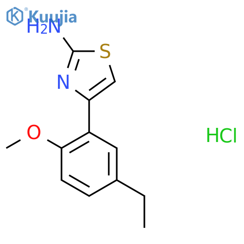 4-(5-Ethyl-2-methoxyphenyl)-1,3-thiazol-2-ylamine hydrochloride structure