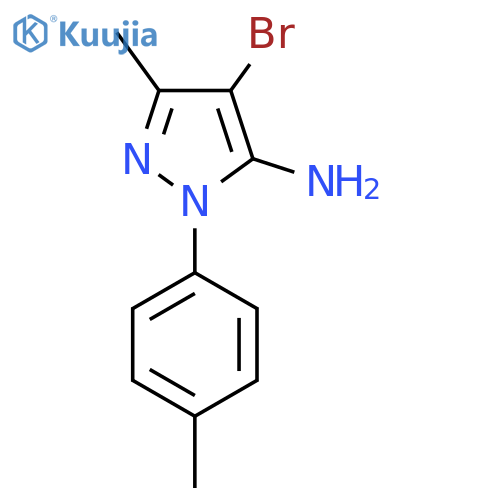 4-Bromo-3-methyl-1-(4-methylphenyl)-1H-pyrazol-5-amine structure