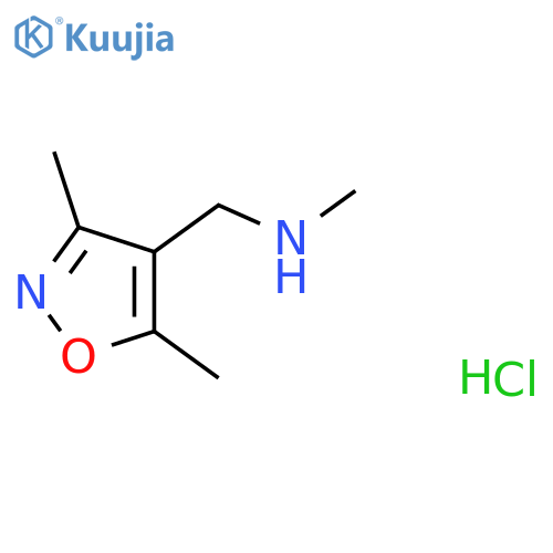 [(3,5-dimethyl-4-isoxazolyl)methyl]methylamine hydrochloride structure
