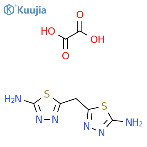 5-(5-Amino-1,3,4-thiadiazol-2-yl)methyl-1,3,4-thiadiazol-2-ylamine Oxalate structure