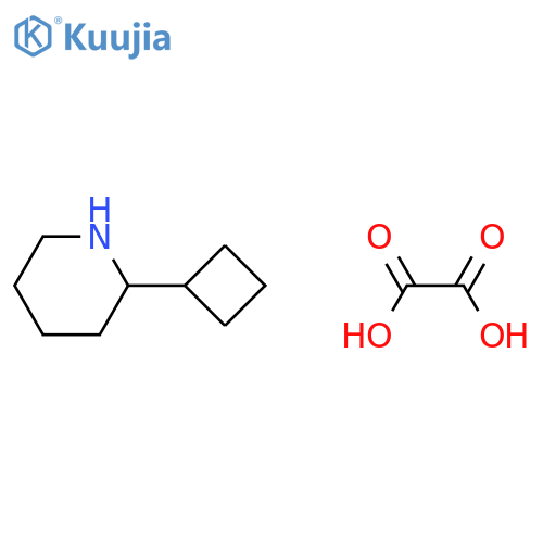 2-Cyclobutylpiperidine oxalate structure