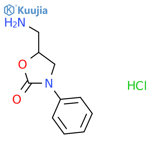 5-(aminomethyl)-3-phenyl-1,3-oxazolidin-2-one hydrochloride structure