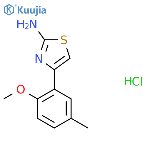 4-(2-Methoxy-5-methylphenyl)-1,3-thiazol-2-amine hydrochloride structure