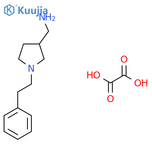 1-1-(2-Phenylethyl)pyrrolidin-3-ylmethanamine Oxalate structure