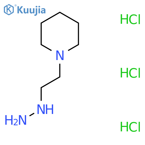 1-(2-Hydrazinoethyl)piperidine trihydrochloride structure