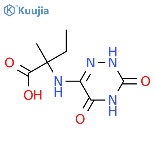 N-(3,5-Dioxo-2,3,4,5-tetrahydro-1,2,4-triazin-6-yl)isovaline structure
