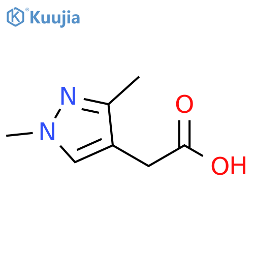 2-(1,3-dimethyl-1H-pyrazol-4-yl)acetic acid structure