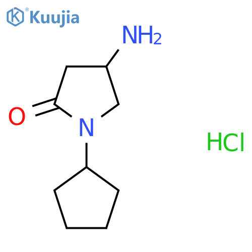 4-Amino-1-cyclopentylpyrrolidin-2-one hydrochloride structure