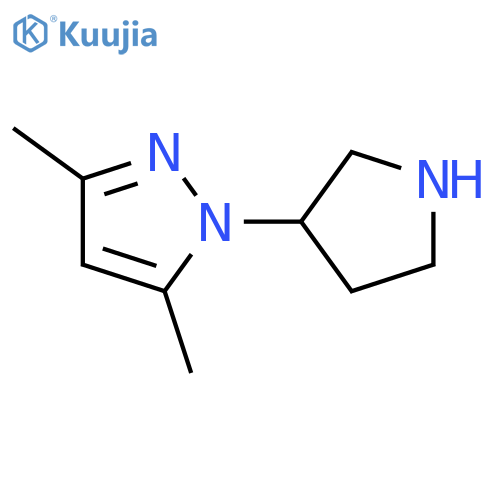 3,5-Dimethyl-1-pyrrolidin-3-yl-1h-pyrazole structure