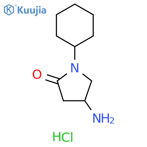 4-amino-1-cyclohexylpyrrolidin-2-one hydrochloride structure