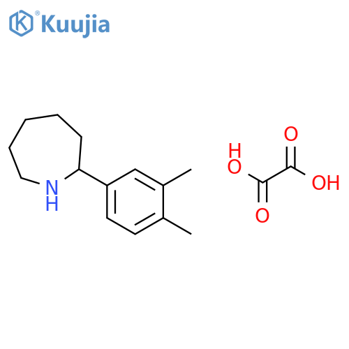 2-(3,4-Dimethylphenyl)azepane oxalate structure