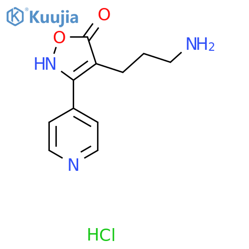 4-(3-Aminopropyl)-3-pyridin-4-ylisoxazol-5(2H)-one hydrochloride structure