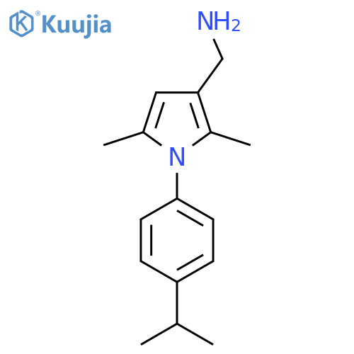 {[1-(4-isopropylphenyl)-2,5-dimethyl-1H-pyrrol-3-yl]methyl}amine structure