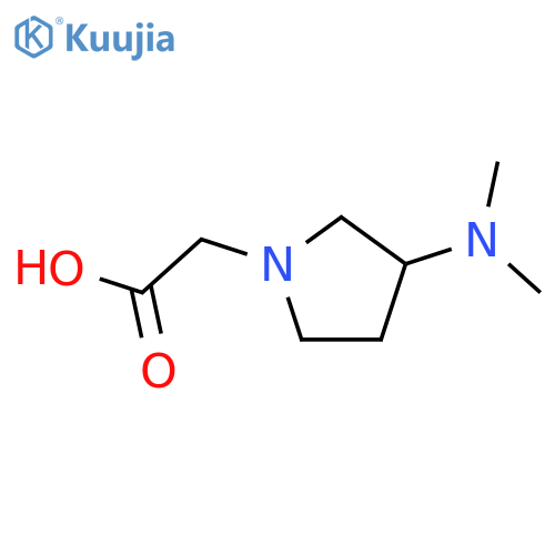 (3-Dimethylamino-pyrrolidin-1-yl)-acetic acid structure