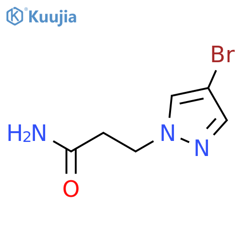 4-Bromo-1H-pyrazole-1-propanamide structure