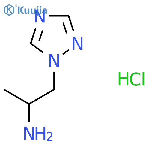 1-(1H-1,2,4-triazol-1-yl)propan-2-amine hydrochloride structure