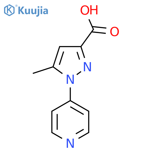 5-Methyl-1-(pyridin-4-yl)-1H-pyrazole-3-carboxylic acid structure