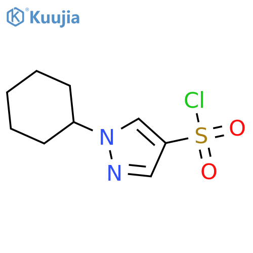 1-CYCLOHEXYL-1H-PYRAZOLE-4-SULFONYL CHLORIDE structure