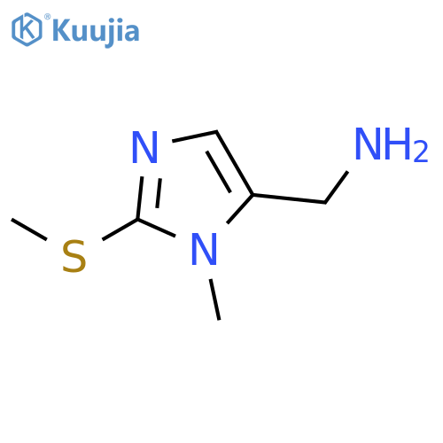 {1-Methyl-2-(methylthio)-1H-imidazol-5-ylmethyl}amine dihydrochloride structure