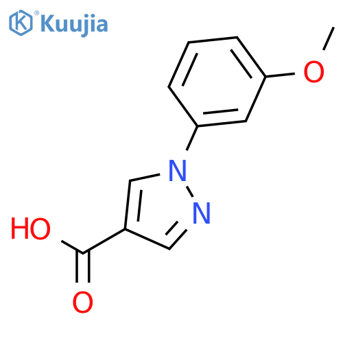 1-(3-Methoxyphenyl)-1H-pyrazole-4-carboxylic acid structure