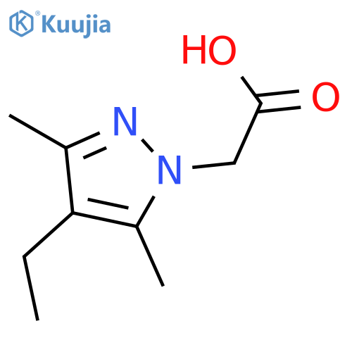 (4-Ethyl-3,5-dimethyl-1H-pyrazol-1-yl)acetic Acid structure