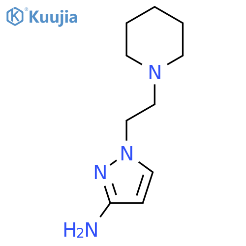 1-2-(piperidin-1-yl)ethyl-1H-pyrazol-3-amine structure