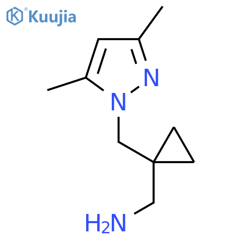 ({1-(3,5-Dimethyl-1H-pyrazol-1-yl)methylcyclopropyl}methyl)amine structure
