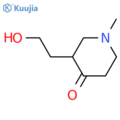 3-(2-Hydroxyethyl)-1-methylpiperidin-4-one structure