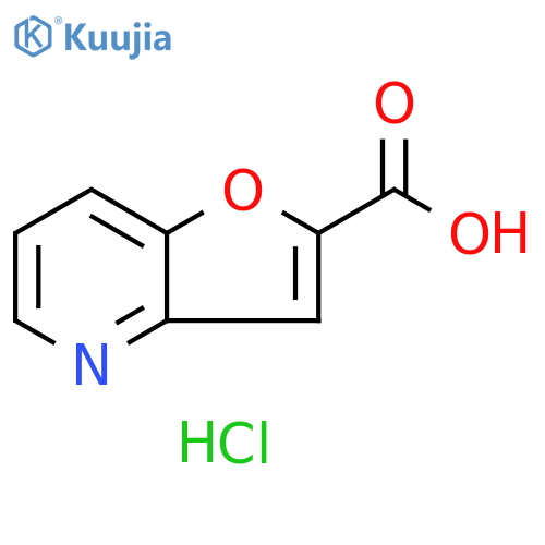 FURO[3,2-B]PYRIDINE-2-CARBOXYLIC ACID HYDROCHLORIDE structure