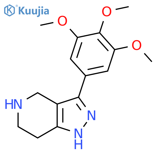 3-(3,4,5-Trimethoxyphenyl)-4,5,6,7-tetrahydro-1H-pyrazolo[4,3-c]pyridine structure