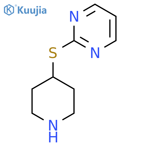 2-(piperidin-4-ylsulfanyl)pyrimidine structure