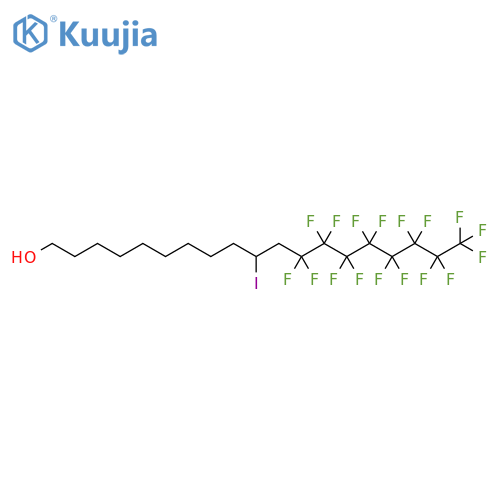1-Nonadecanol,12,12,13,13,14,14,15,15,16,16,17,17,18,18,19,19,19-heptadecafluoro-10-iodo- structure