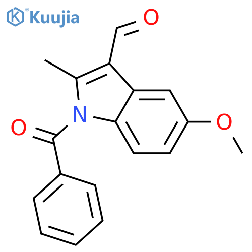 1H-Indole-3-carboxaldehyde, 1-benzoyl-5-methoxy-2-methyl- structure