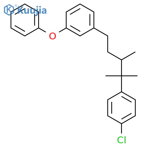 Benzene, 1-[4-(4-chlorophenyl)-3,4-dimethylpentyl]-3-phenoxy- structure