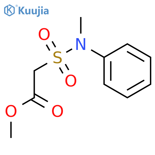 2-[(methylphenylamino)sulfonyl]Acetic acid methyl ester structure